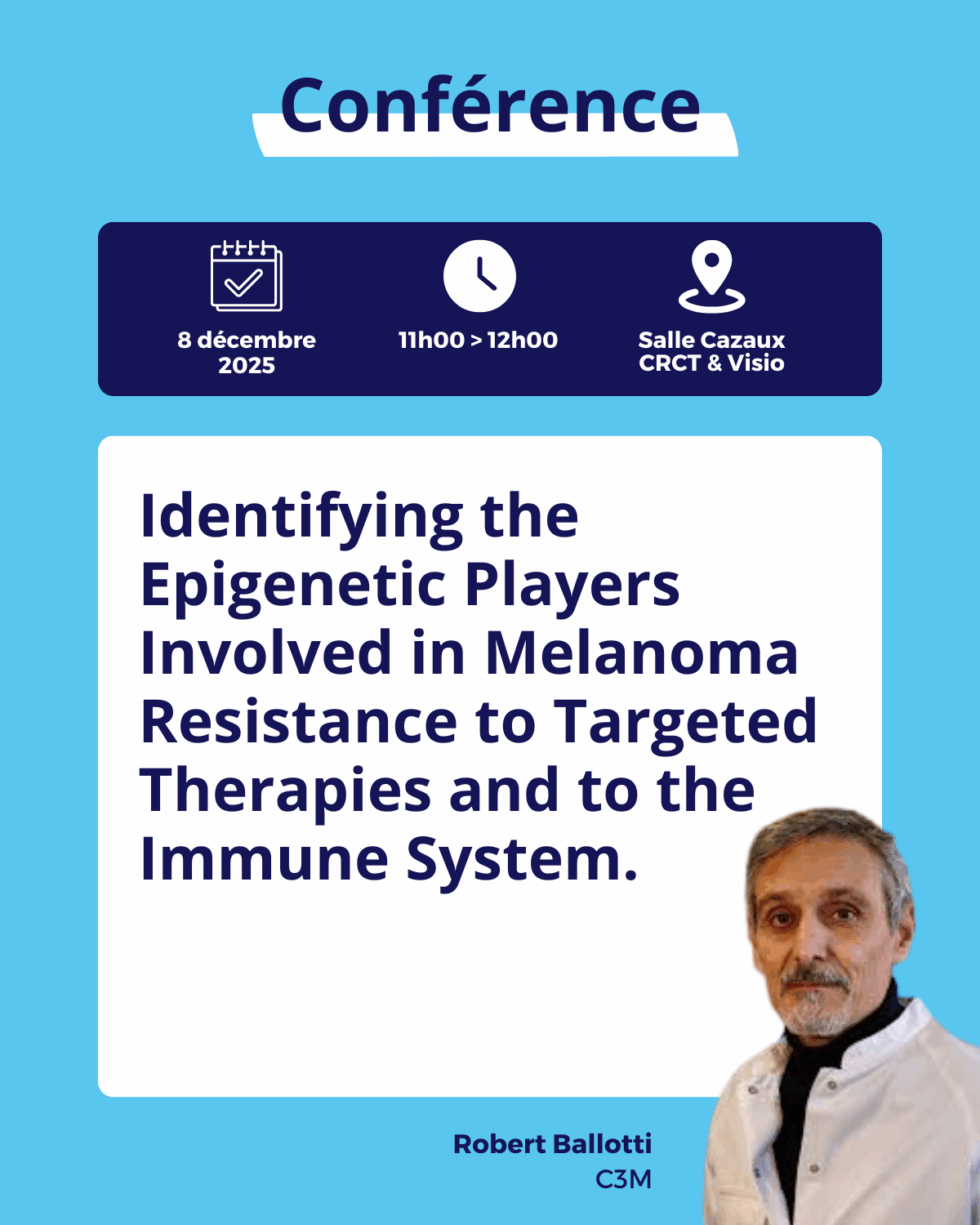 Ballotti Conférence Dr Robert Ballotti - Identifying the Epigenetic Players ...